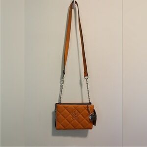 Steven By Steve Madden Quilted Orange Crossbody Bag